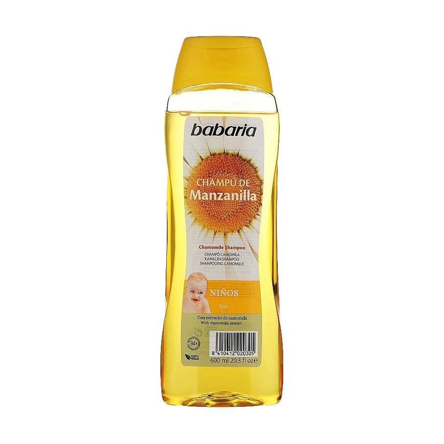 Дитячий шампунь для волосся Babaria Chamomile Shampoo з ефектом ромашки, 600 мл
